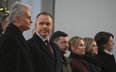 Prezydent RP Karol Nawrocki, pierwsza dama Marta Nawrocka, prezydent Republiki Litewskiej Gitanas Na