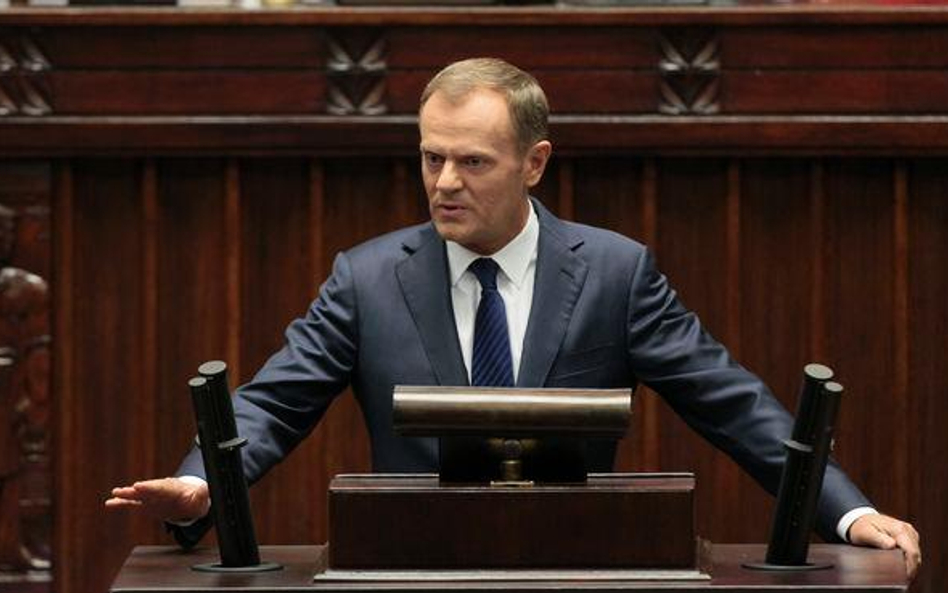 Tusk: trudny rok przed Polską