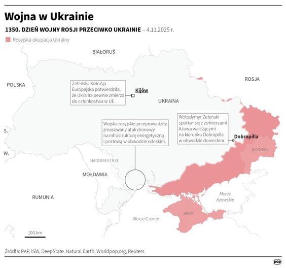 Tak wyglądała sytuacja na froncie w 1350 dniu wojny