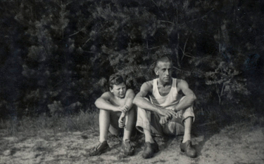Wojciech Mann z ojcem Kazimierzem ok. 1960 roku