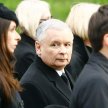 Pogrzeb Lecha i Marii Kaczyńskich - od lewej: Marta Kaczyńska, Jarosław Kaczyński i Marcin Dubieniec
