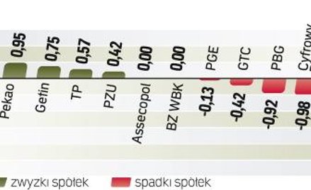 Na koniec dnia WIG20 zyskał 0,92 proc. i osiągnął poziom 2662 pkt. Indeks pociągnęły w górę notowani
