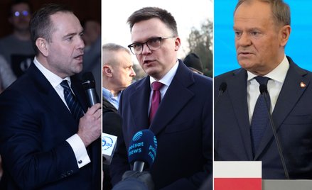 Karol Nawrocki, Szymon Hołownia, Donald Tusk
