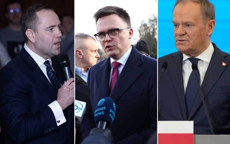 Karol Nawrocki, Szymon Hołownia, Donald Tusk