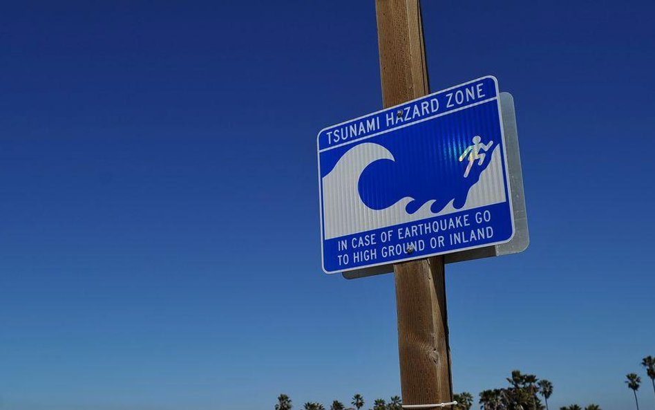 Ostrzeżenia przed tsunami pojawiły się też na plażach Kalifornii
