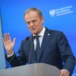 WarszaPremier Donald Tusk podczas konferencji prasowej po posiedzeniu rządu w siedzibie KPRM