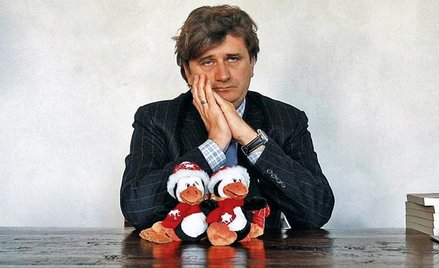 Poseł Janusz Palikot w swoim biurze w Lublinie