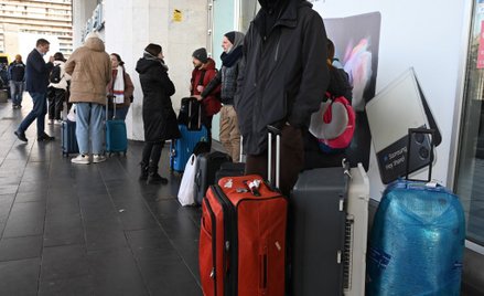 Rosyjski imigrant na lotnisku w Tbilisi