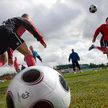 Zamknięte bramy stadionu