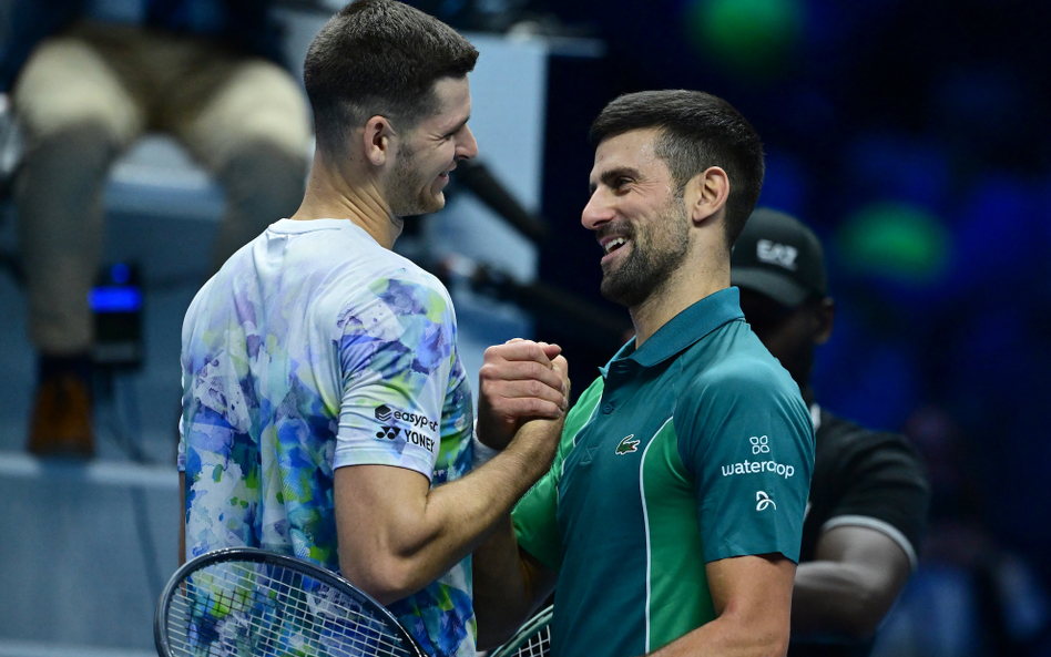 Hubert Hurkacz i Novak Djoković