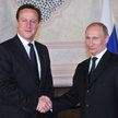 Prezydent Władimir Putin i premier Wielkiej Brytanii David Cameron na szczycie G20