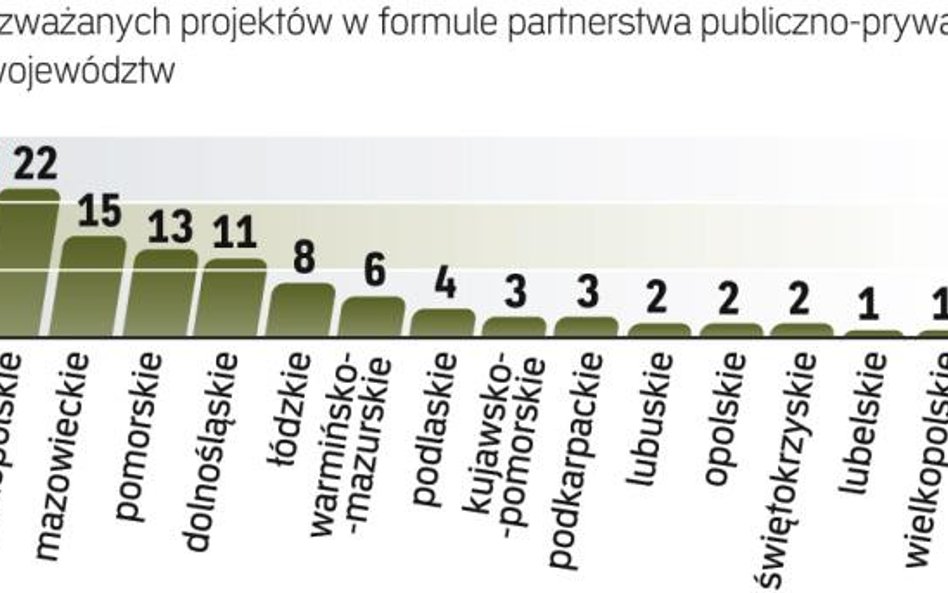 WspóŁpraca firm i samorządów. Najwięcej projektów w ramach PPP realizują województwa śląskie i małop