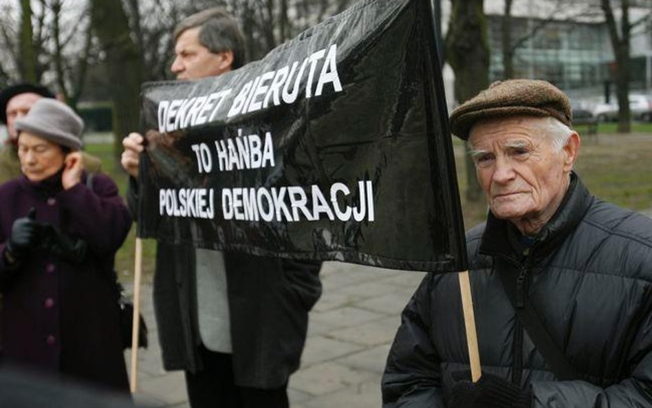 Protest wywłaszczonych dekretem Bieruta