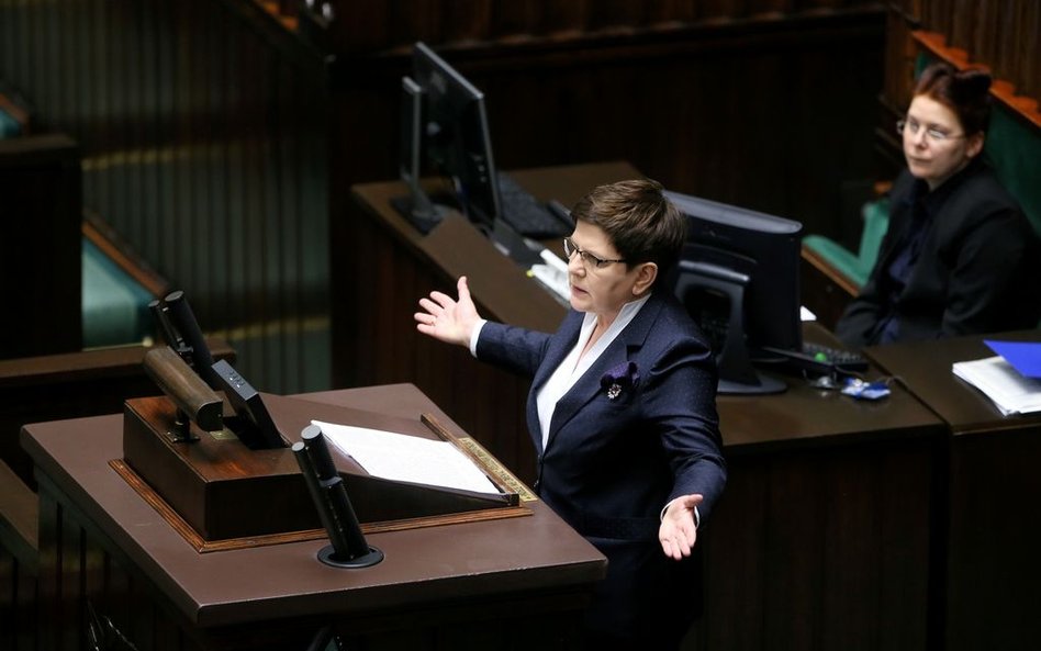 Sejm nie przyjął wniosku PO o wotum nieufności dla rządu Beaty Szydło