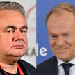 Od lewej Tomasz Sakiewicz, Donald Tusk