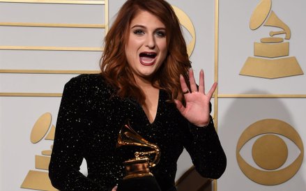 Piosenkarka Meghan Trainor z nagrodą Grammy dla najlepszego nowego artysty. Ogromną popularność przy