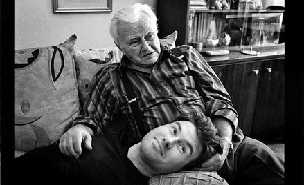 Jerzy Kowalewski z synem Adamem