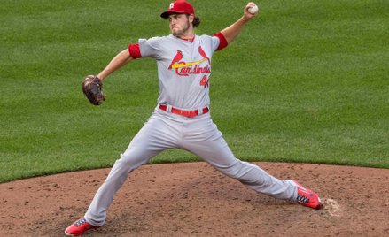 Zawodnik St. Louis Cardinals Kevin Siegrist (Fot. Keith Allison / Foter / CC BY-SA)