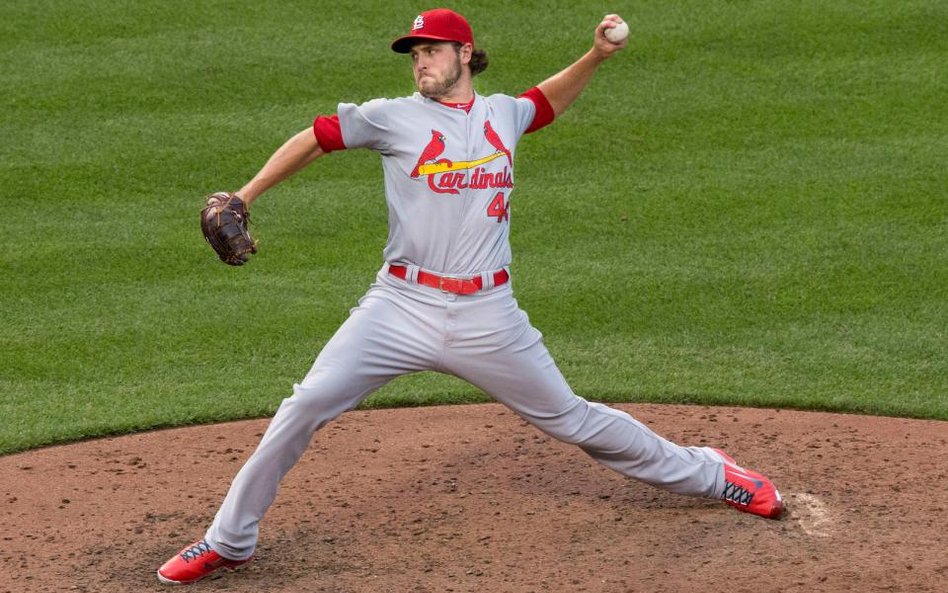 Zawodnik St. Louis Cardinals Kevin Siegrist (Fot. Keith Allison / Foter / CC BY-SA)