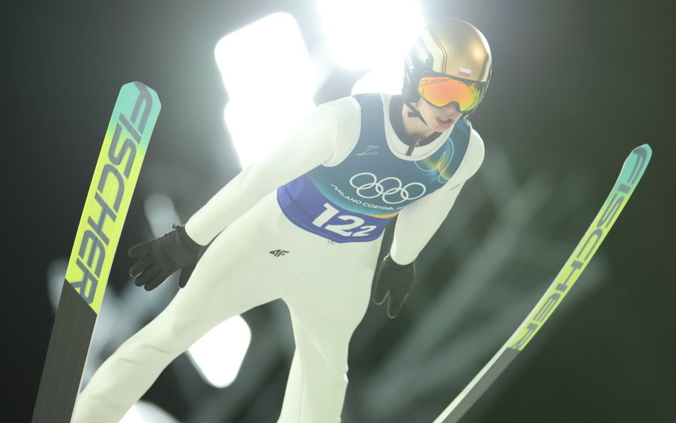 Zimowe Igrzyska Olimpijskie - Mediolan i Cortina d’Ampezzo 2026. Kacper Tomasiak podczas pierwszej s