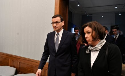 Premier Mateusz Morawiecki z żoną Iwoną Morawiecką