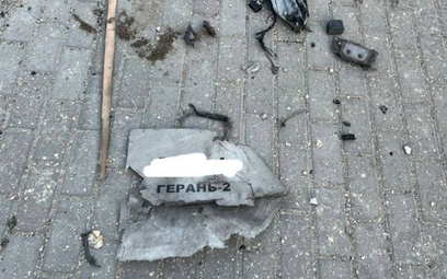 Szczątki drona-kamikadze z Kijowa