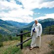 Benedykt XVI podczas wakacji w Alpach, lipiec 2009