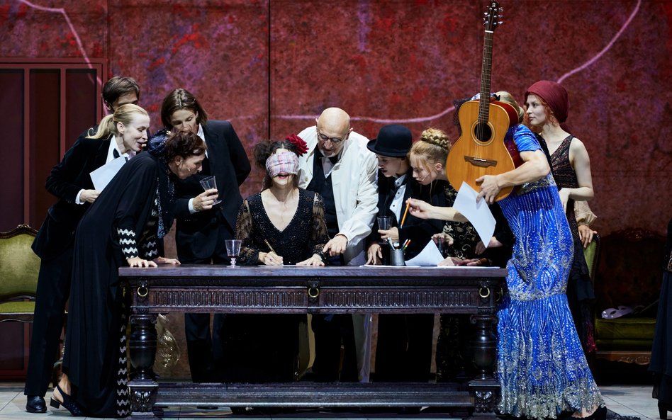 Scena Nocy Walpurgii w wykonaniu Jaunimo Teatras z Wilna. Tomasz Mann miał na Litwie dom