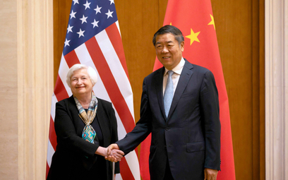 Janet Yellen, sekretarz skarbu USA, podczas wizyty w Pekinie spotkała się m.in. z He Lifengem, wicep