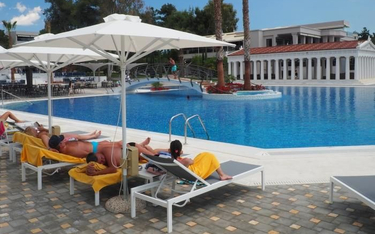 Mniej turystów w greckich hotelach