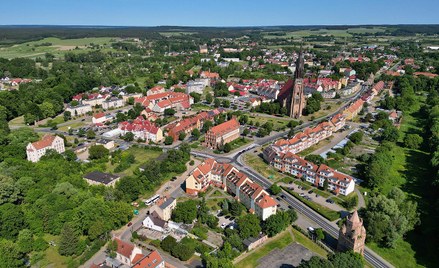 Panorama miasta Chojny w zachodniopomorskim.