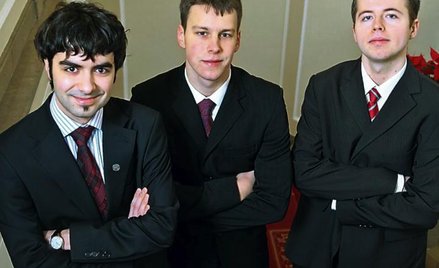 Tomasz Kulczyński, Jakub Pachocki i Wojciech Śmietanka po sukcesie na mistrzostwach w programowaniu 