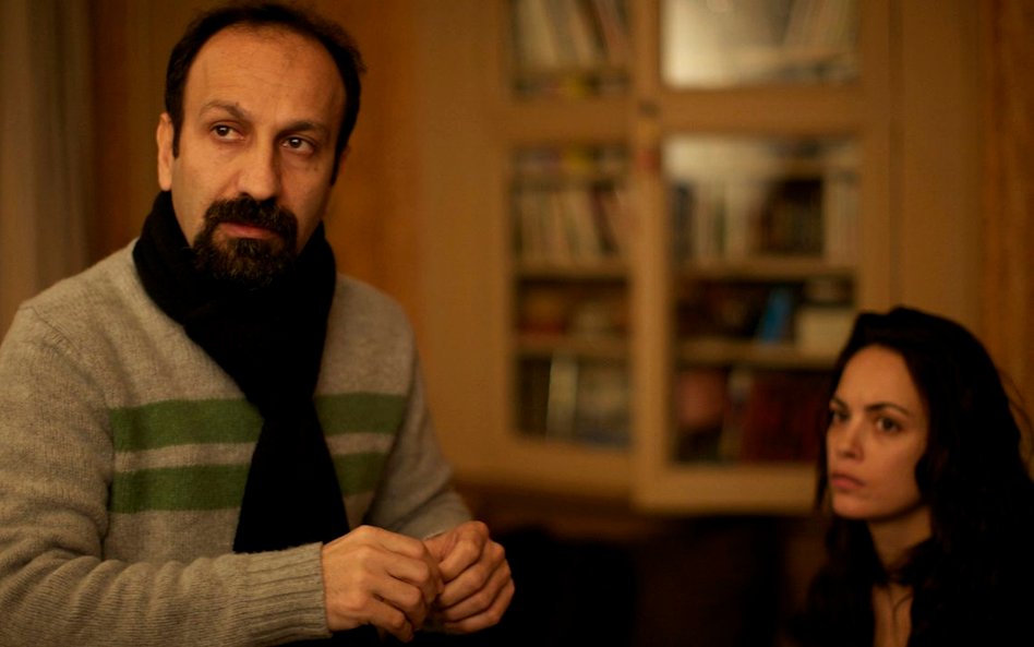 Reżyser Asghar Farhadi i Berenice Bejo (Marie) na planie „Przeszłości”