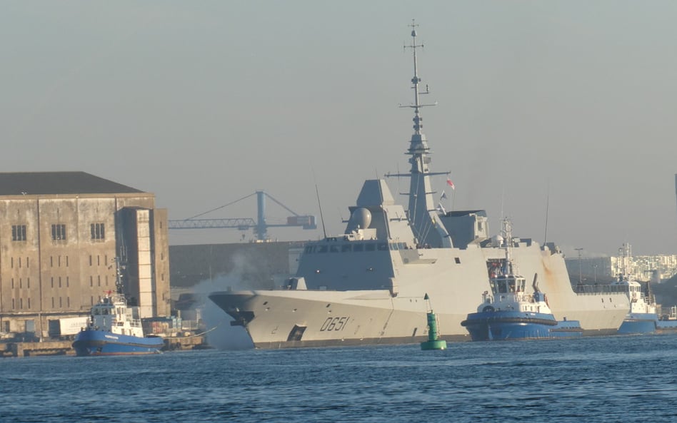 Fregata Normandie wychodzi na pierwsze próby morskie. Fot./Naval Group.