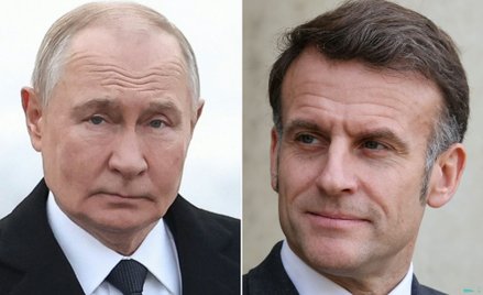 Władimir Putin i Emmanuel Macron