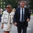Lipiec 2024 r. Były prezes TVP Jacek Kurski oraz jego żona Joanna Kurska w drodze na mszę świętą w k