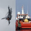 Na zdjęciach: F-16 Sił Powietrznych RP, statki indonezyjskich służb ratowniczych, policjanci w Seulu