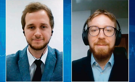 Dr Jakub Sawulski (z lewej) jest kierownikiem zespołu makroekonomii w Polskim Instytucie Ekonomiczny