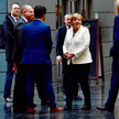 Angela Merkel przed pierwszą rundą negocjacji z liberałami z FDP i Zielonymi (20 października)