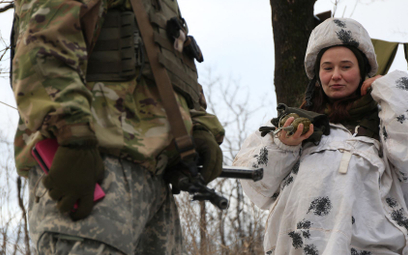 Siły ukraińskie w rejonie Doniecka
