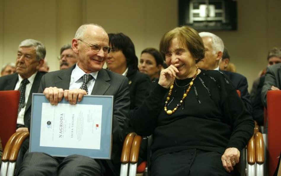 Jacek Taylor i Maria Teresa Romer - przewodnicząca kapituły