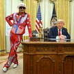 Donald Trump i Kid Rock w Gabinecie Owalnym