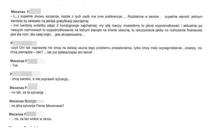 Zapis rozmowy prawników - jeden reprezentuje szantażystów, drugi - inwestora