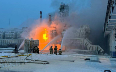 Pożar w terminalu Novatek w obwodzie leningradzkim