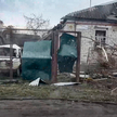 Kadr z materiału wideo opublikowanego przez służbę prasową Ministerstwa Obrony Rosji. Uszkodzony bud