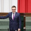 Marszałek Szymon Hołownia na sali obrad Sejmu