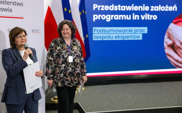 Minister zdrowia Izabela Leszczyna, przewodnicząca zespołu do spraw opracowania kryteriów programu p