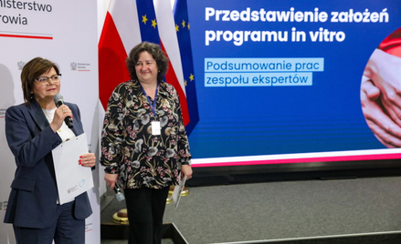 Minister zdrowia Izabela Leszczyna, przewodnicząca zespołu do spraw opracowania kryteriów programu p