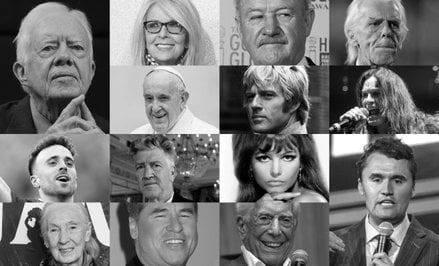 Jimmy Carter, Diane Keaton, Gene Hackman, Leo Beenhakker, papież Franciszek, Robert Redford, Ozzy Os