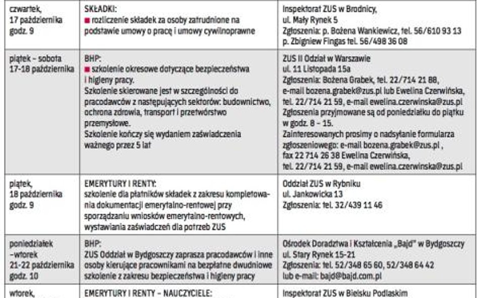 BEZPŁATNE SZKOLENIA DLA PRACODAWCÓW